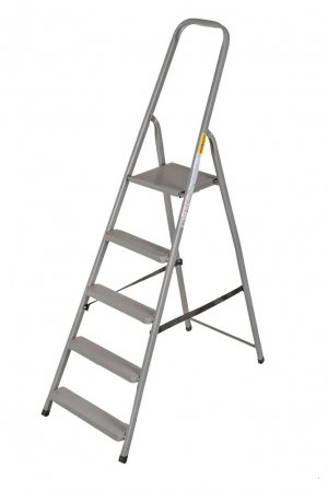 Abbey 5 Step Steel Platform Step Ladder